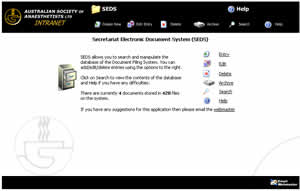 Australian Society of Anaesthetists SEDS application